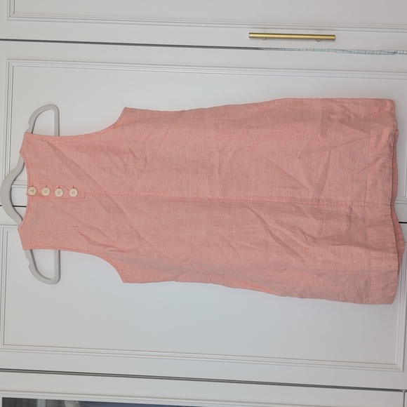 J.Crew Light Pink Coral Tunic Linen Shift Dress Size Small - Picture 5 of 10